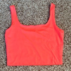 Super cute neon pink cropped tank!